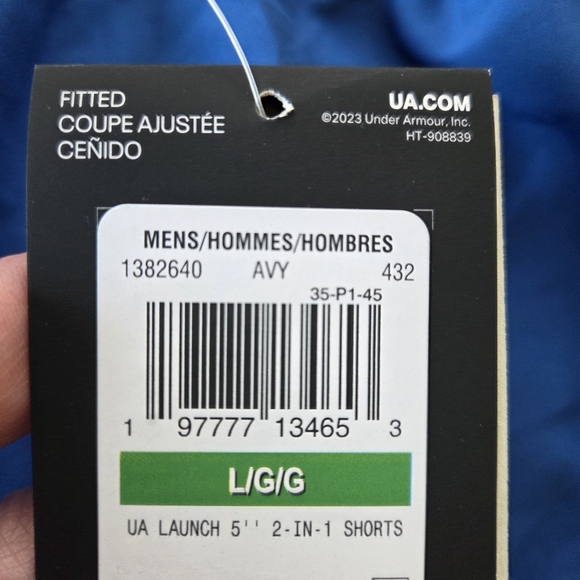 Under Armour Men's UA Launch 5'' 2-in-1 Shorts - Royal Blue, Size Large New - Picture 5 of 11